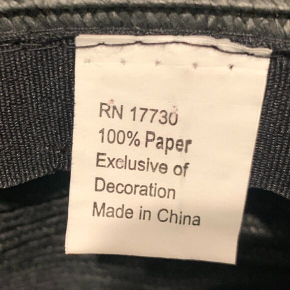 Women's Cloche Hat with Bow Black Paper Woven Foldable Packable  119E - Picture 9 of 10